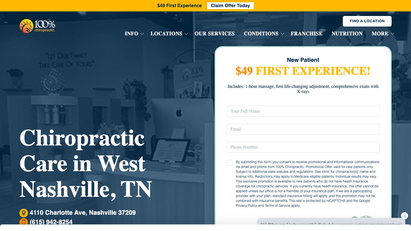 100% Chiropractic - West Nashville