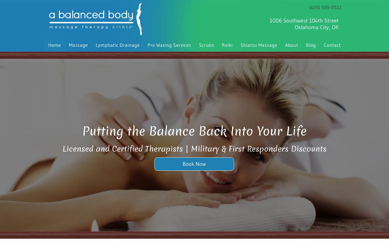 A Balanced Body Massage Therapy Clinic