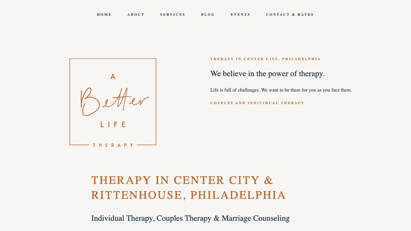 A Better Life Therapy Center City (Rittenhouse Square)