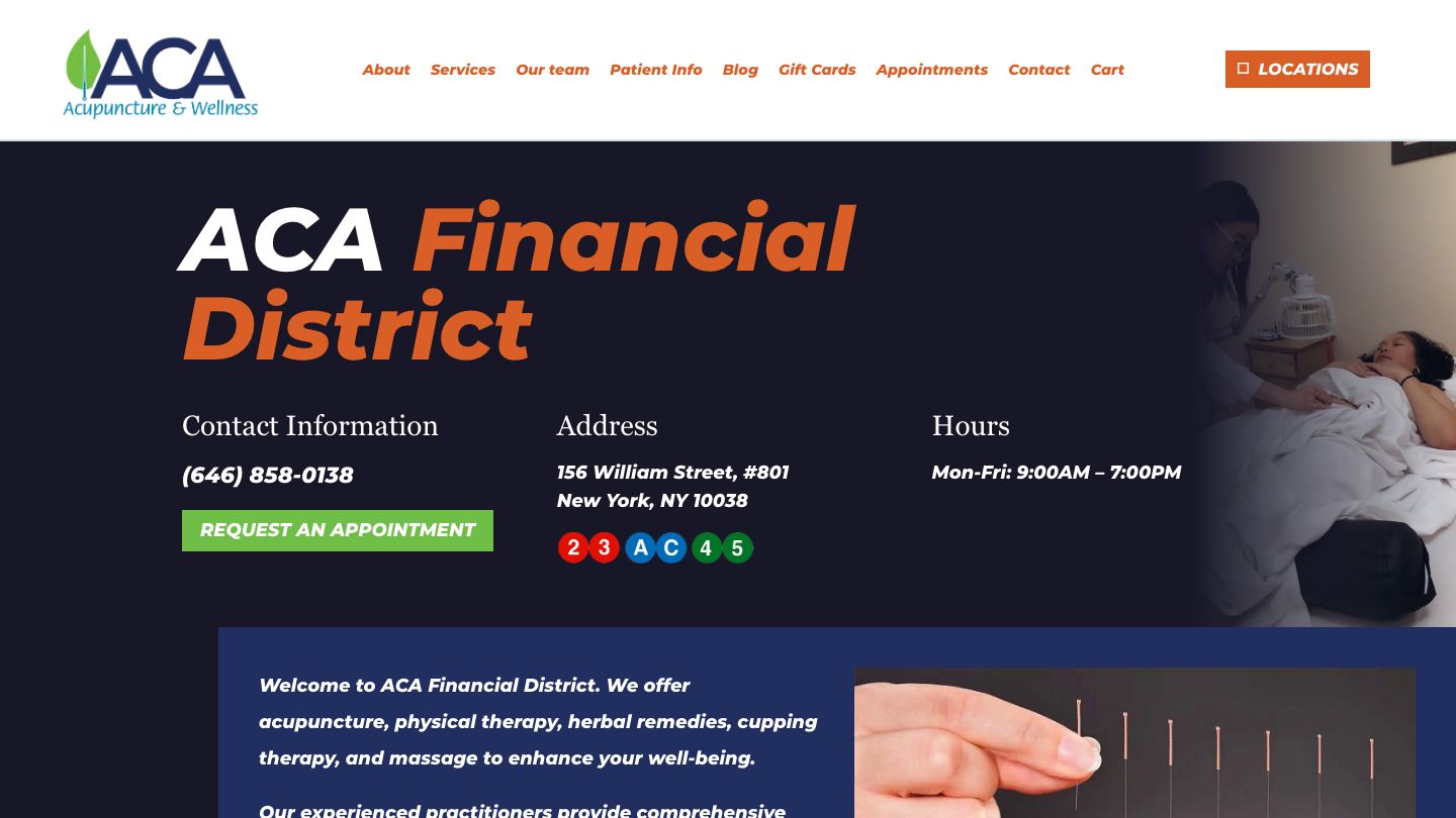 ACA Acupuncture & Wellness - Financial District
