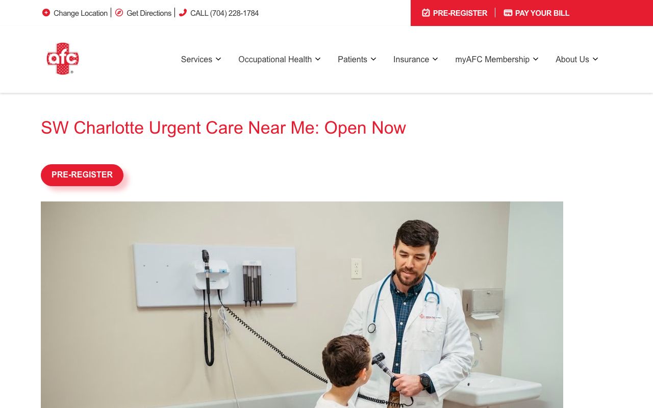 AFC Urgent Care SW Charlotte