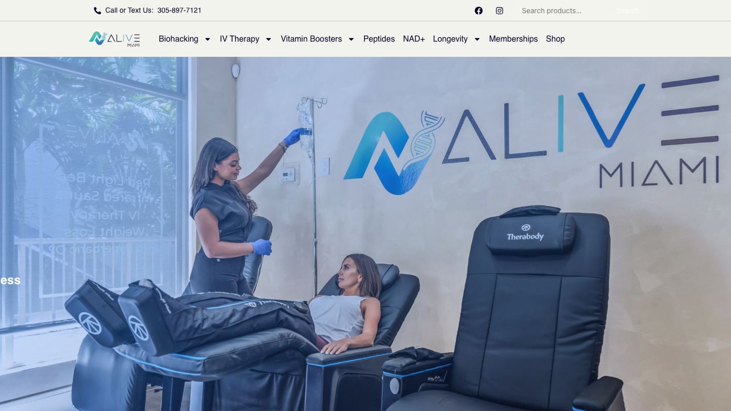 Alive Miami - IV Therapy | Peptides | NAD+ | Exosomes