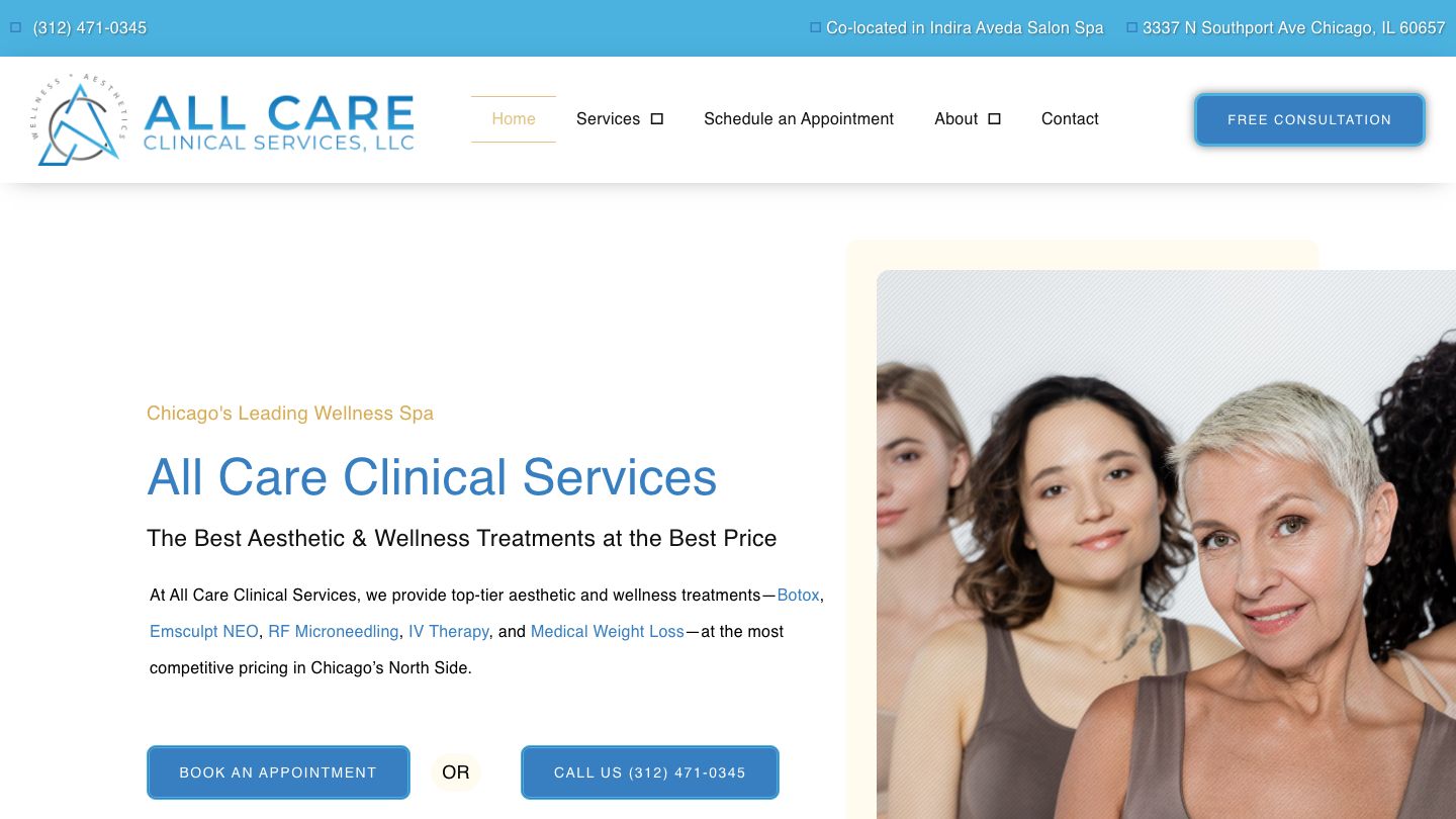 All Care Clinical Services, LLC / Botox, EmSculpt Neo, IV Infusions, RF Microneedling
