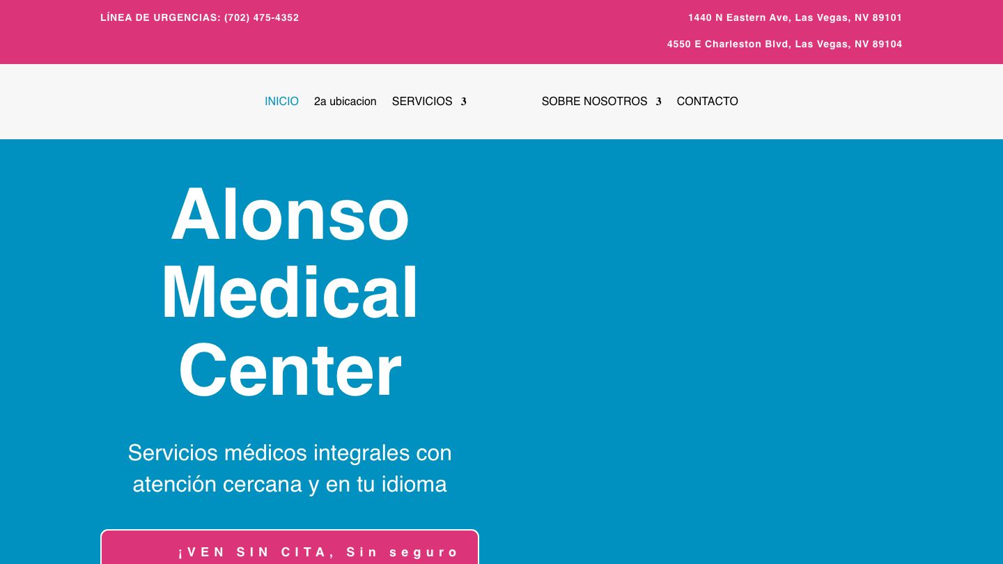 Alonso Medical Center | Centro Medico Clinica Latina | Clinica Medica Las Vegas