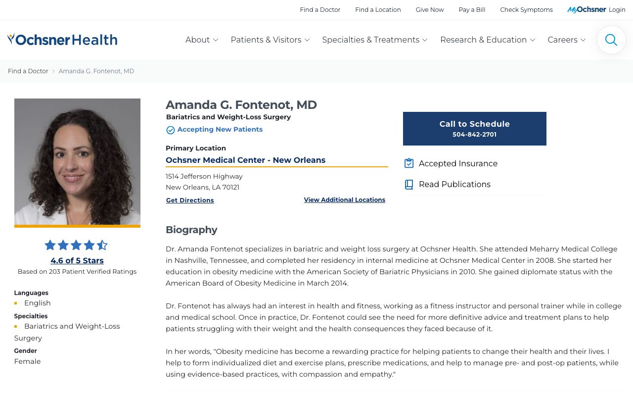 Amanda G. Fontenot, MD