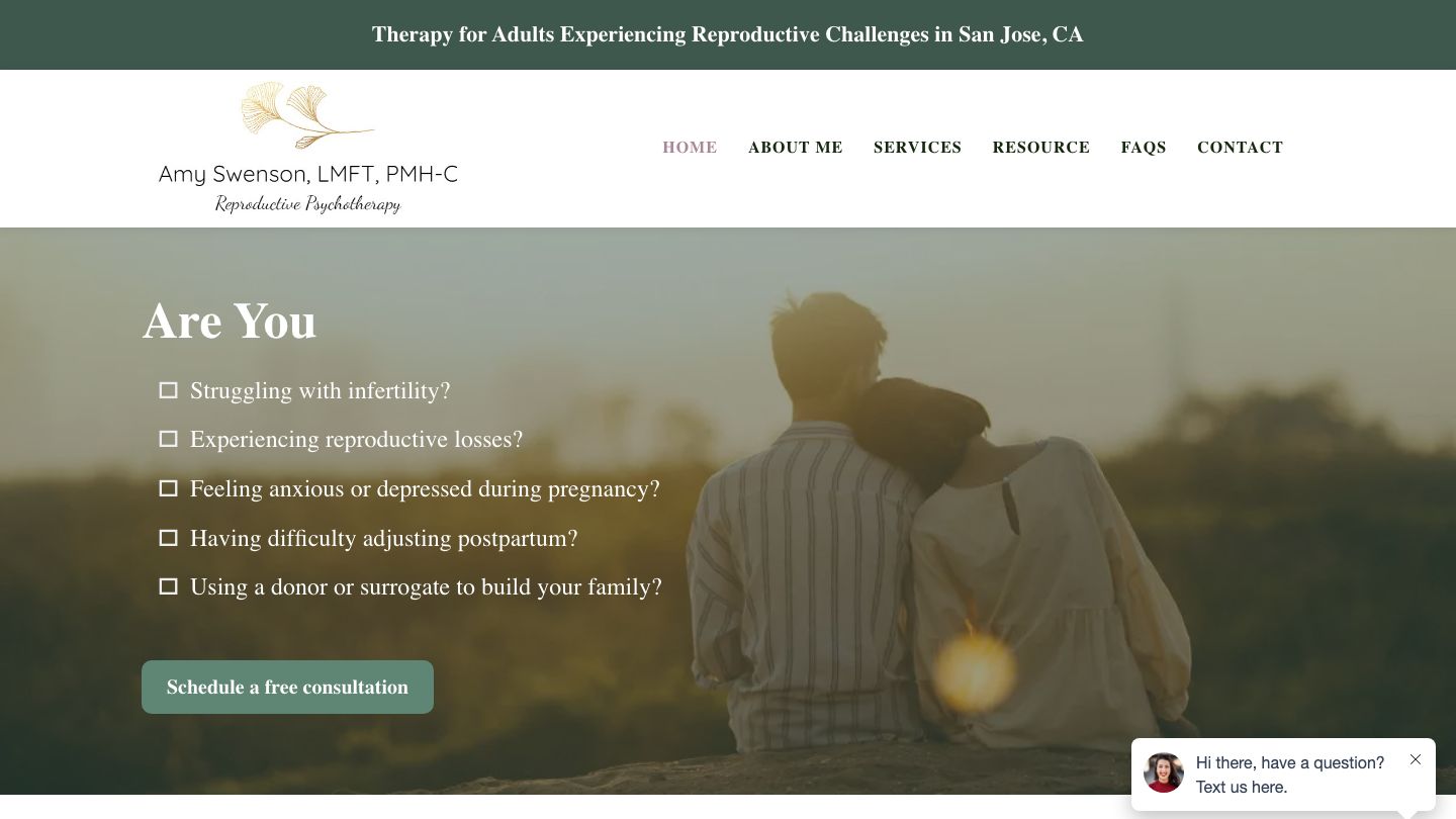 Amy R. Swenson, LMFT, PMH-C, Reproductive Psychotherapy