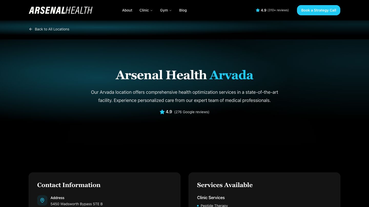 Arsenal Health - Arvada