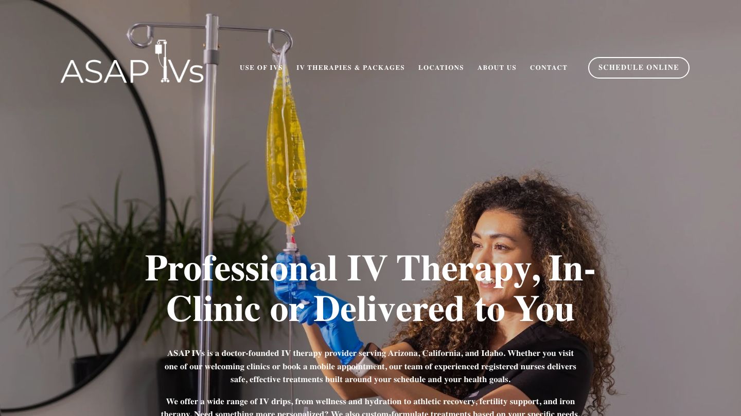 ASAP IVs - Mobile IV Therapy Services - Coronado