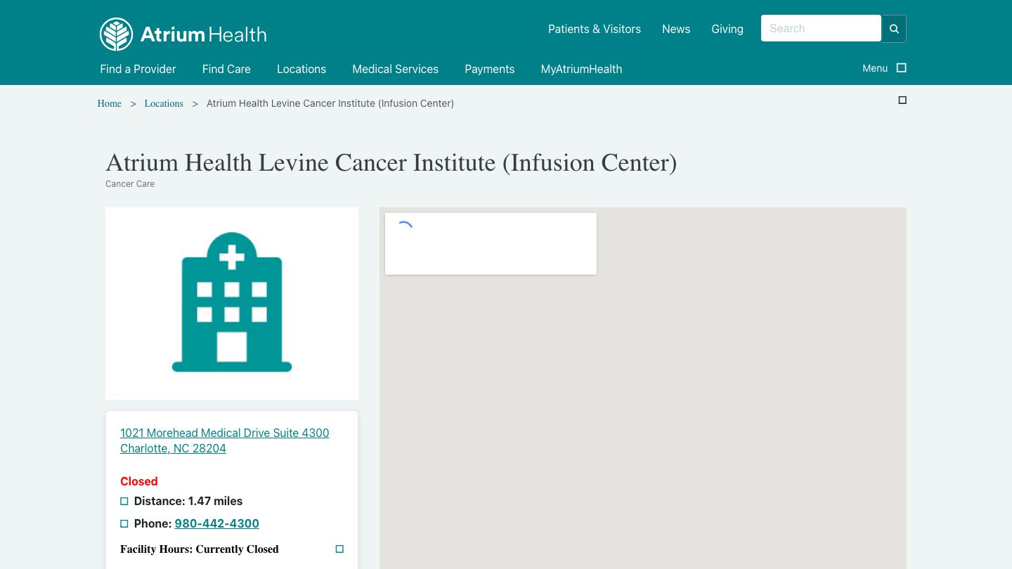 Atrium Health Levine Cancer Institute (Infusion Center)