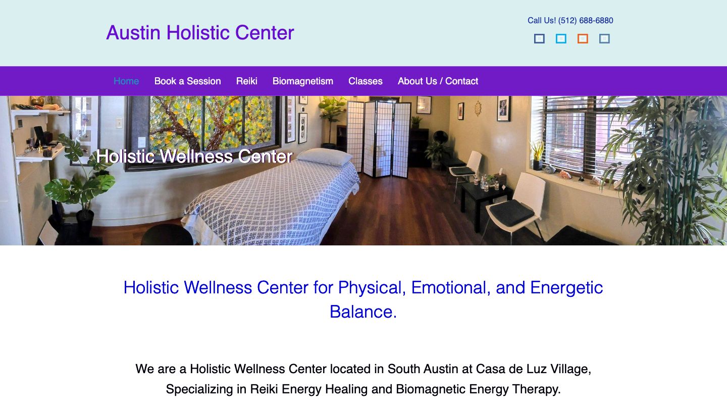 Austin Holistic Center - Reiki Energy Healing - Biomagnetism - BioMagnetic Therapy - Reiki Classes