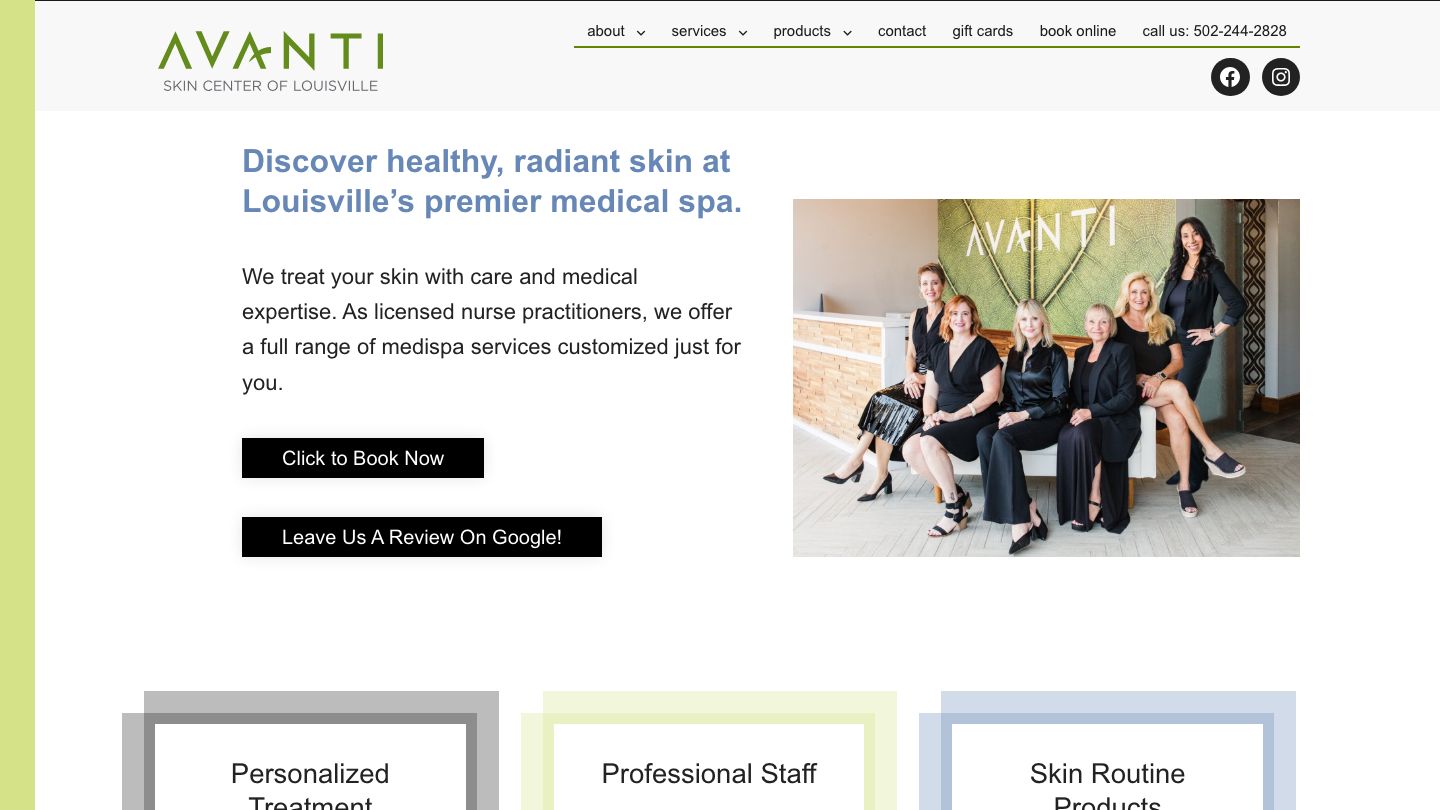 Avanti Skin Center of Louisville
