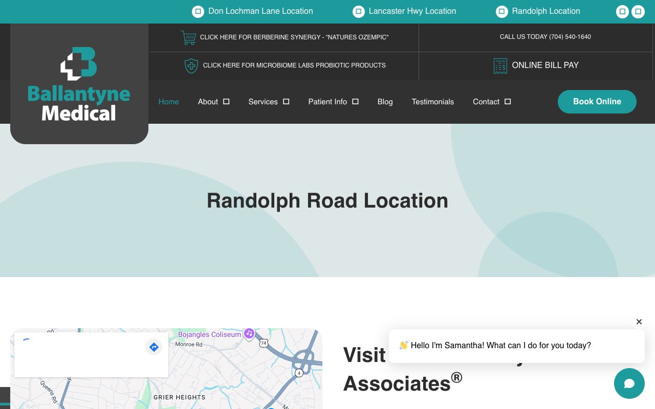 Ballantyne Medical Assoc. Randolph Road (formerly Park Road Medical Clinic)