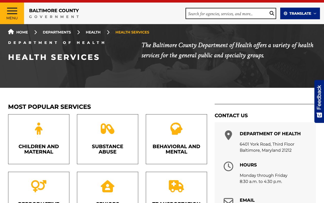 Baltimore County Department of Health