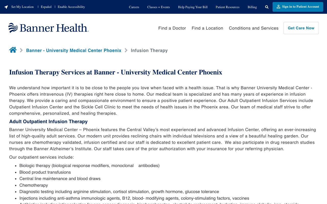 Banner Outpatient Infusion Center