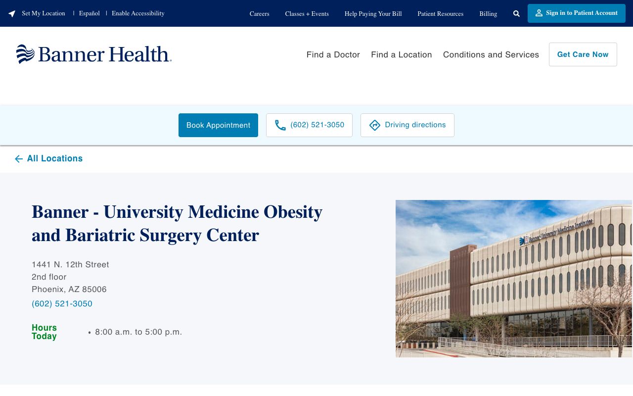 Banner - University Medicine Metabolic and Bariatric Center:
