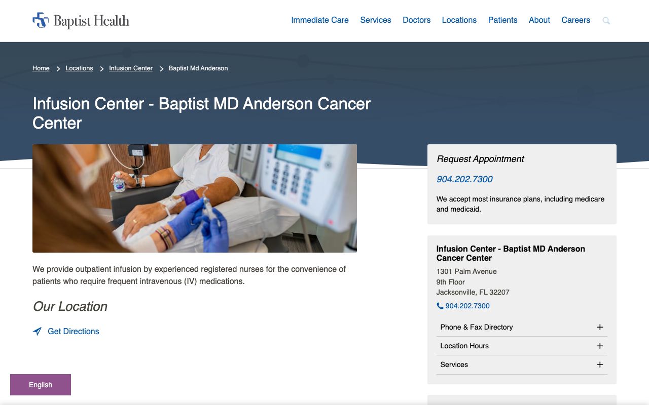 Baptist MD Anderson Infusion Center