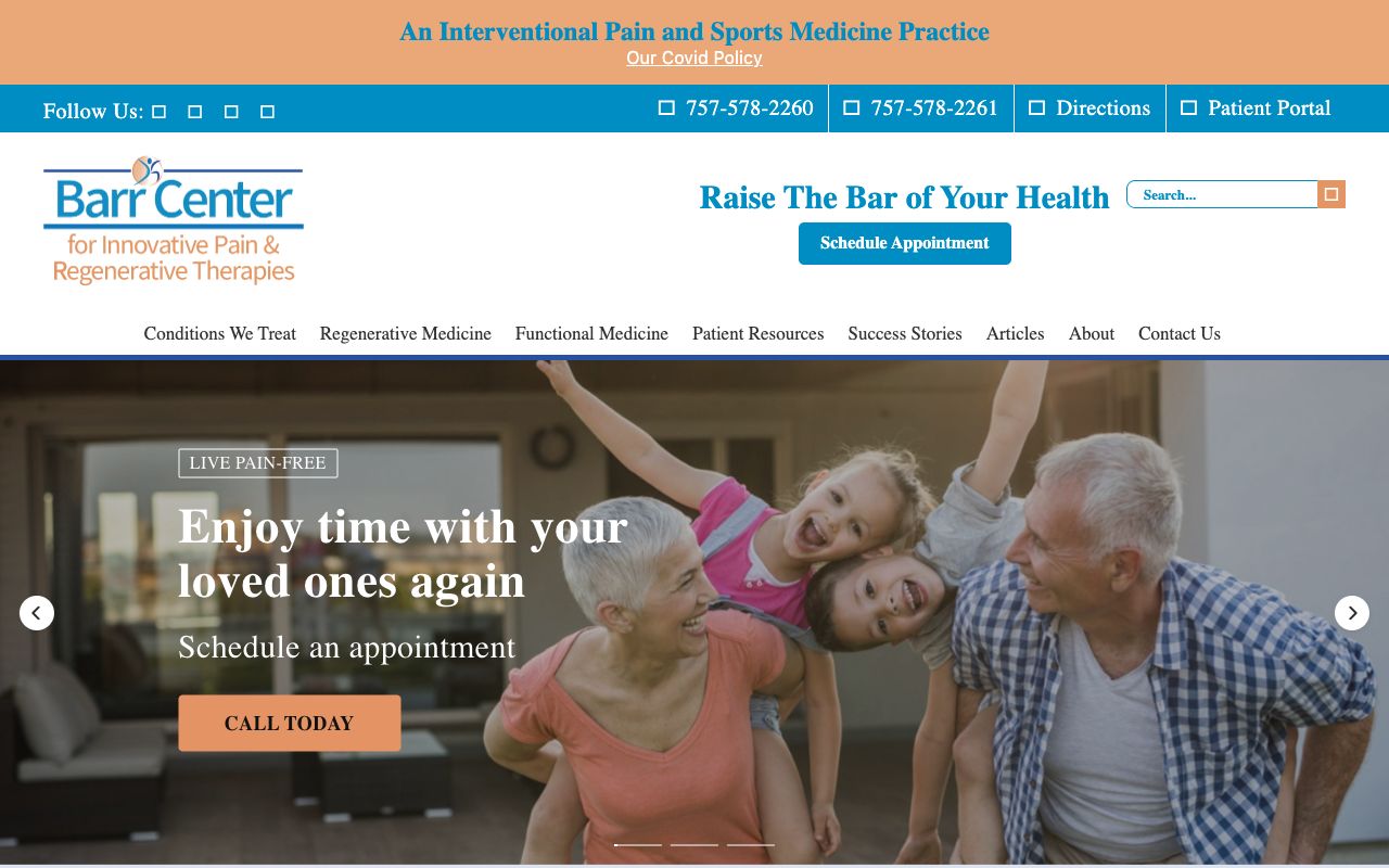 Barr Center for Innovative Pain & Regenerative Therapies