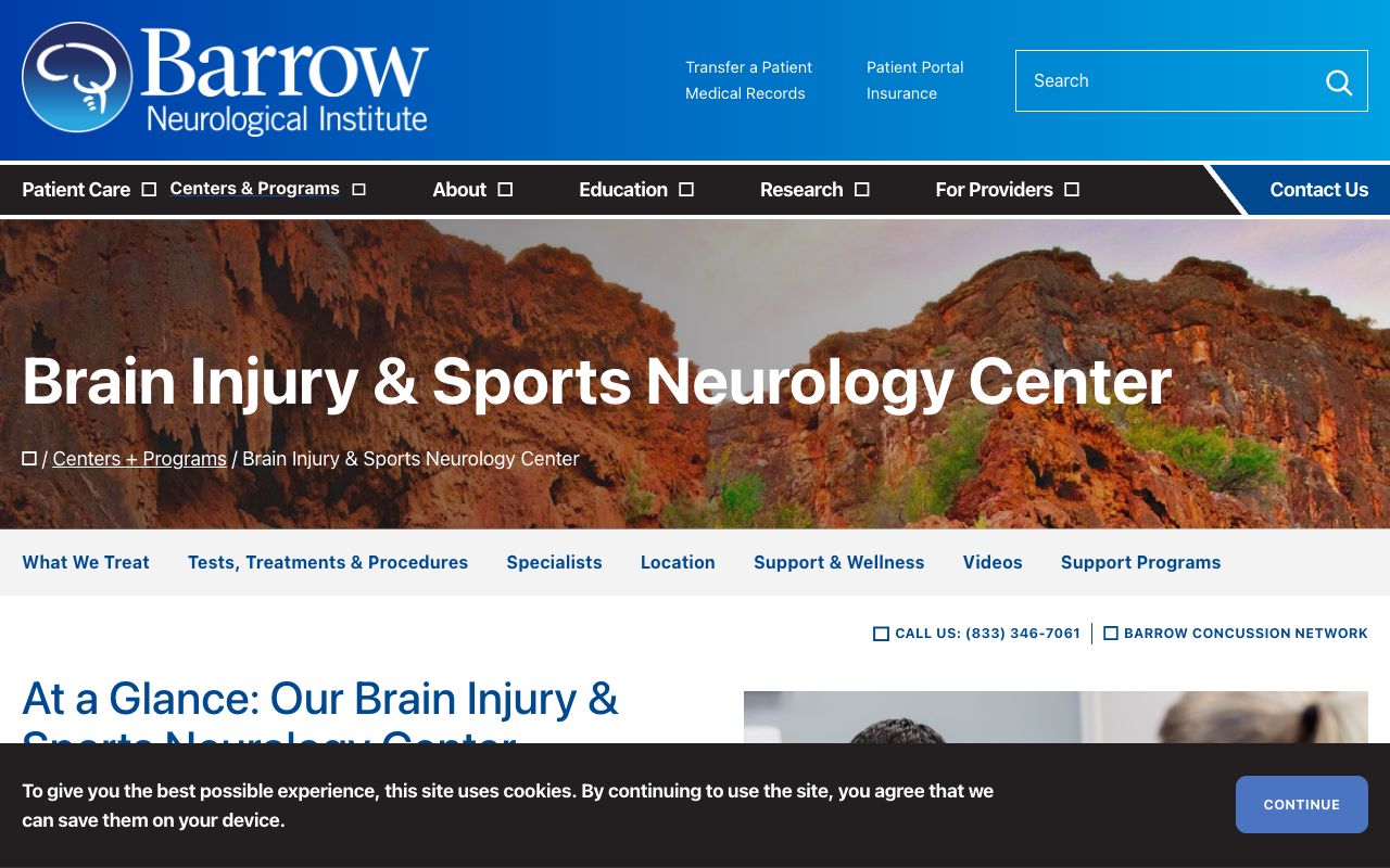 Barrow Brain Injury & Sports Neurology Center