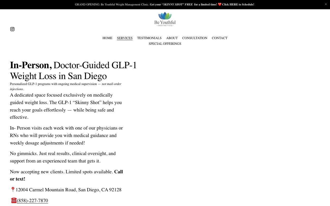 Be Youthful Aesthetics Weight Management