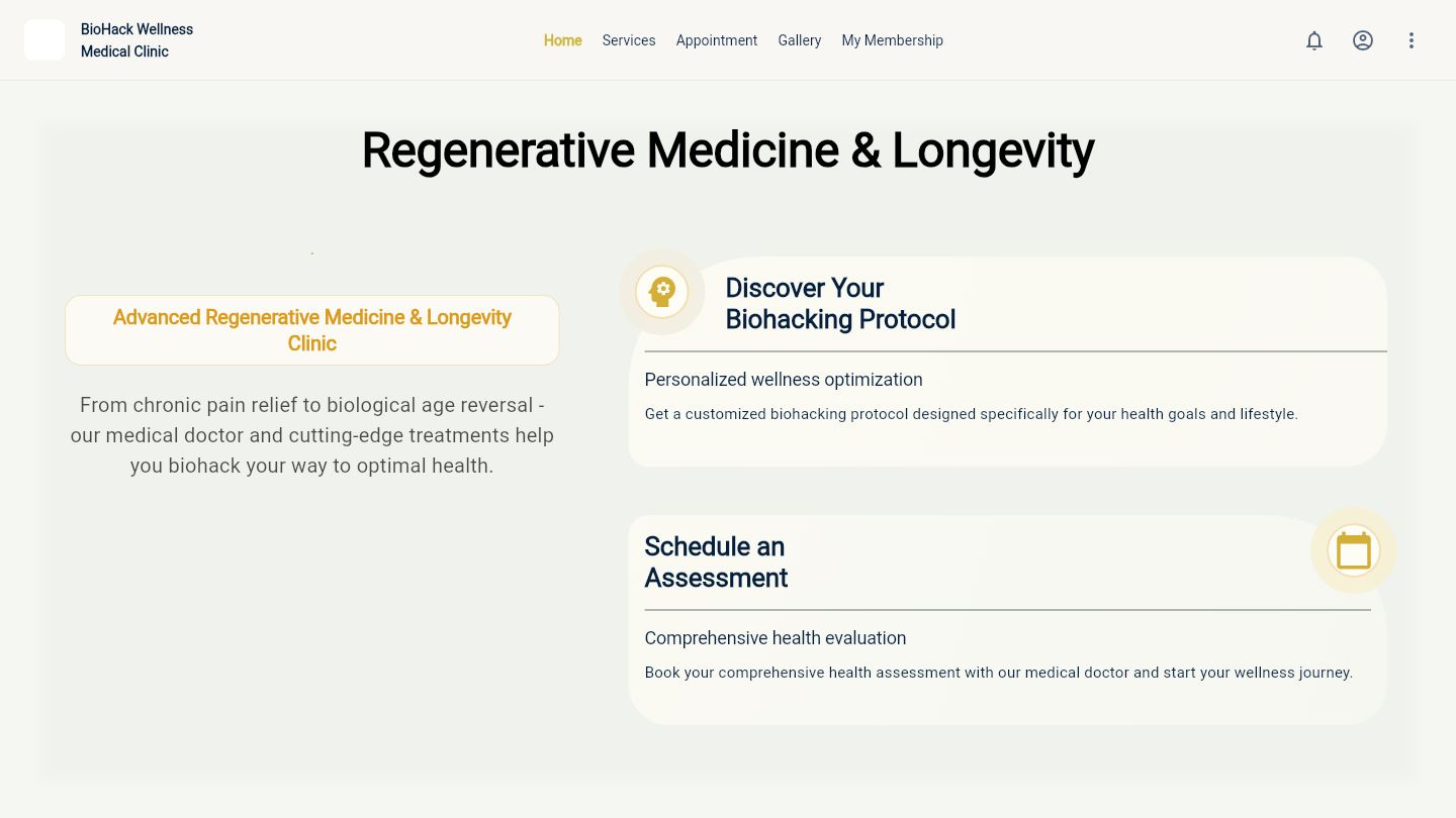 BioHack Wellness Medical Clinic - Regenerative, Longevity & Wound Care
