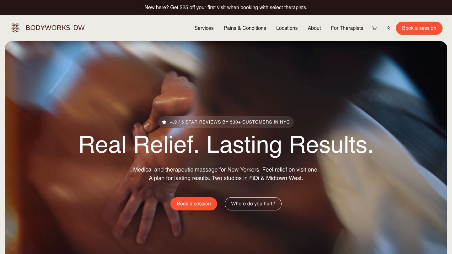 Bodyworks DW Advanced Massage Therapy – FiDi