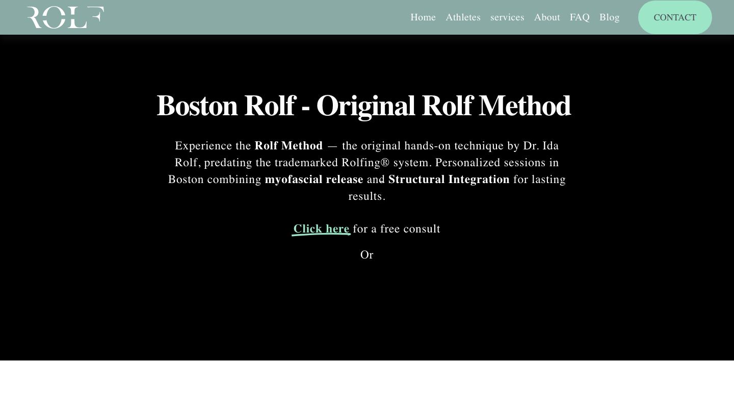 Boston Rolf - Original Rolf Method