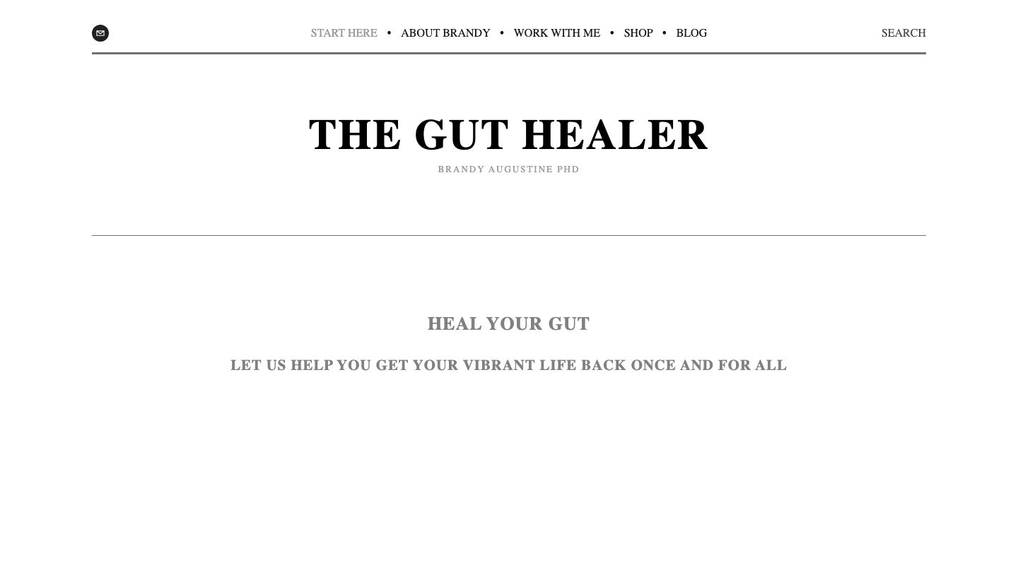 Brandy Augustine PhD "The Gut Healer"