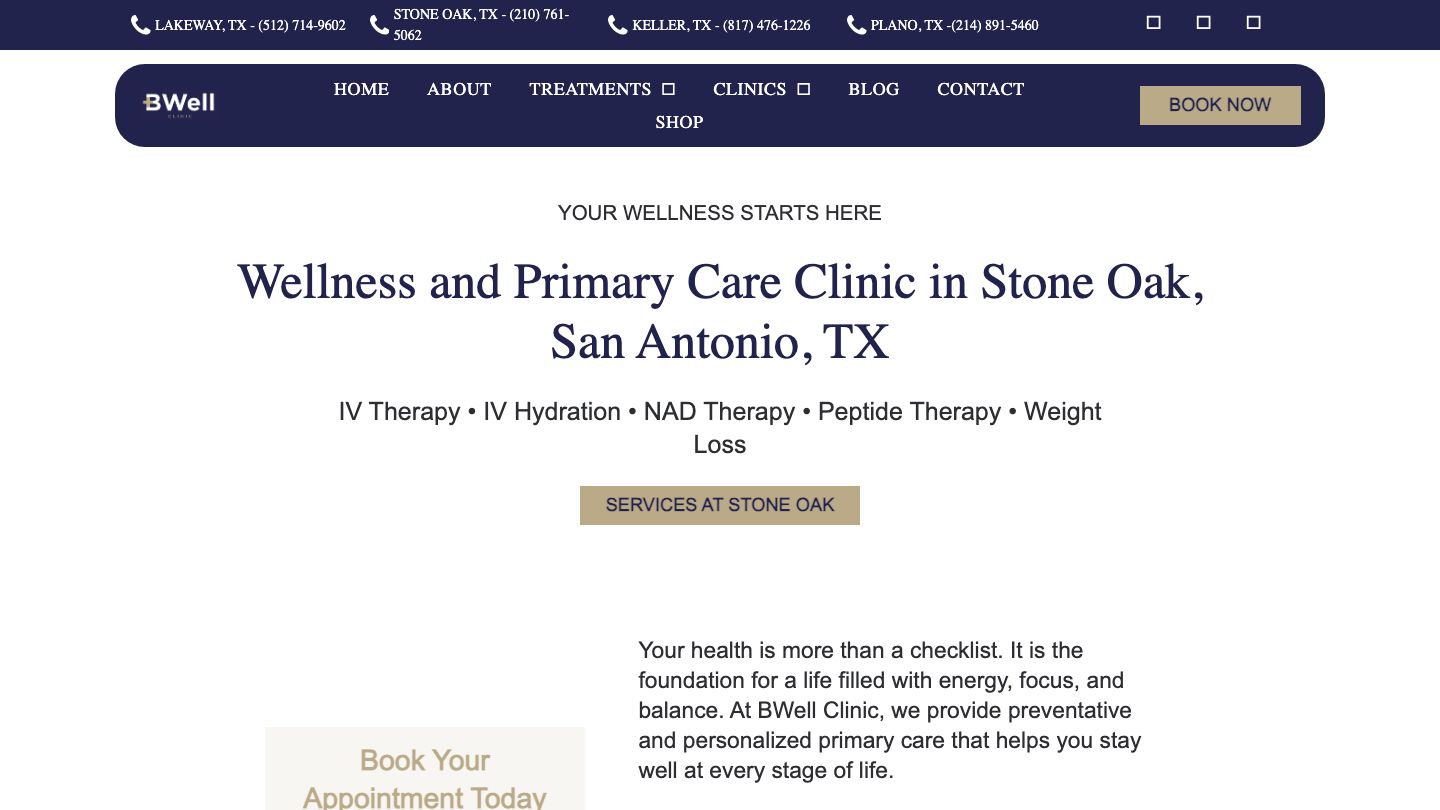 BWell Clinic - Stone Oak