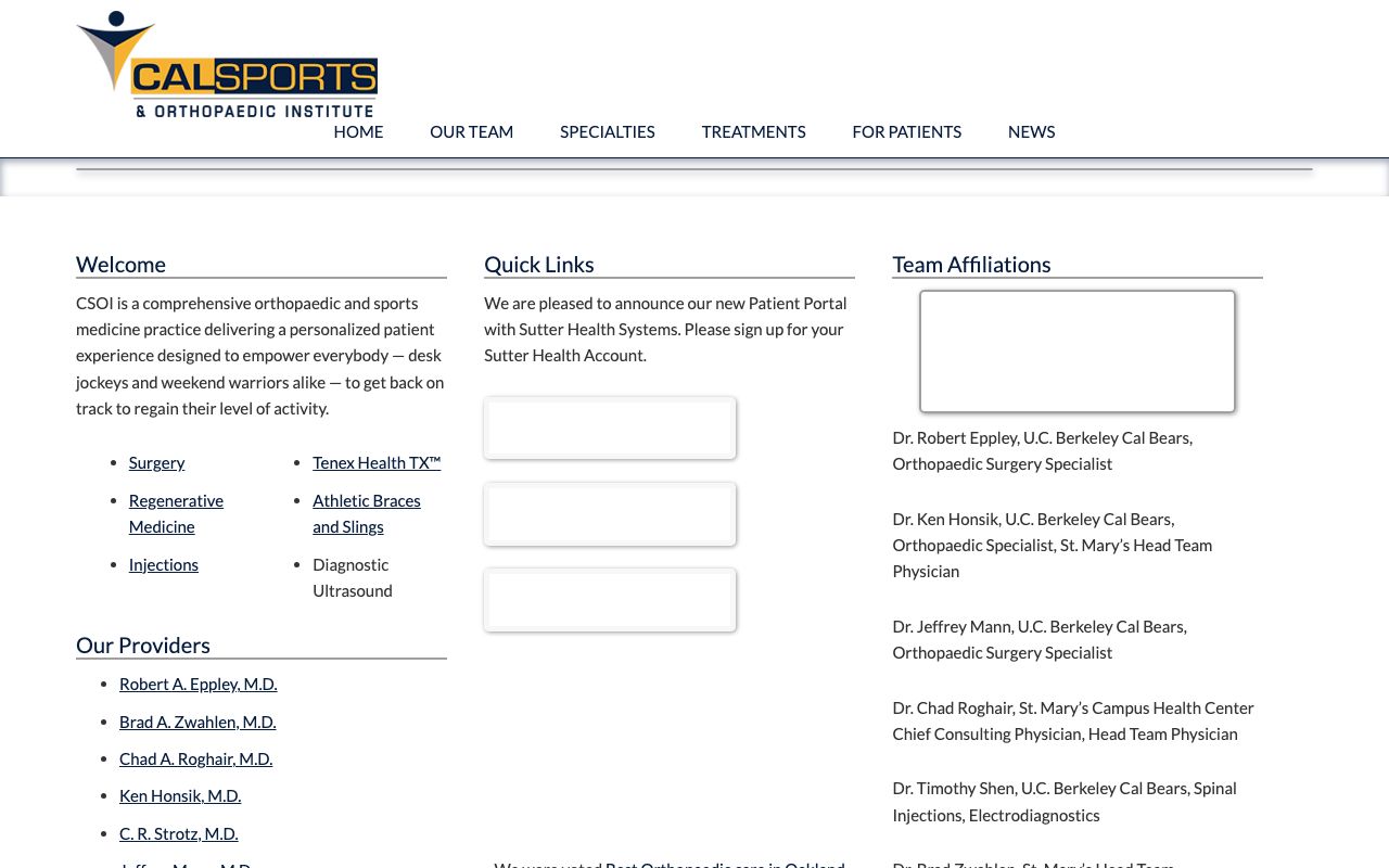 Cal Sports and Orthopaedic Institute