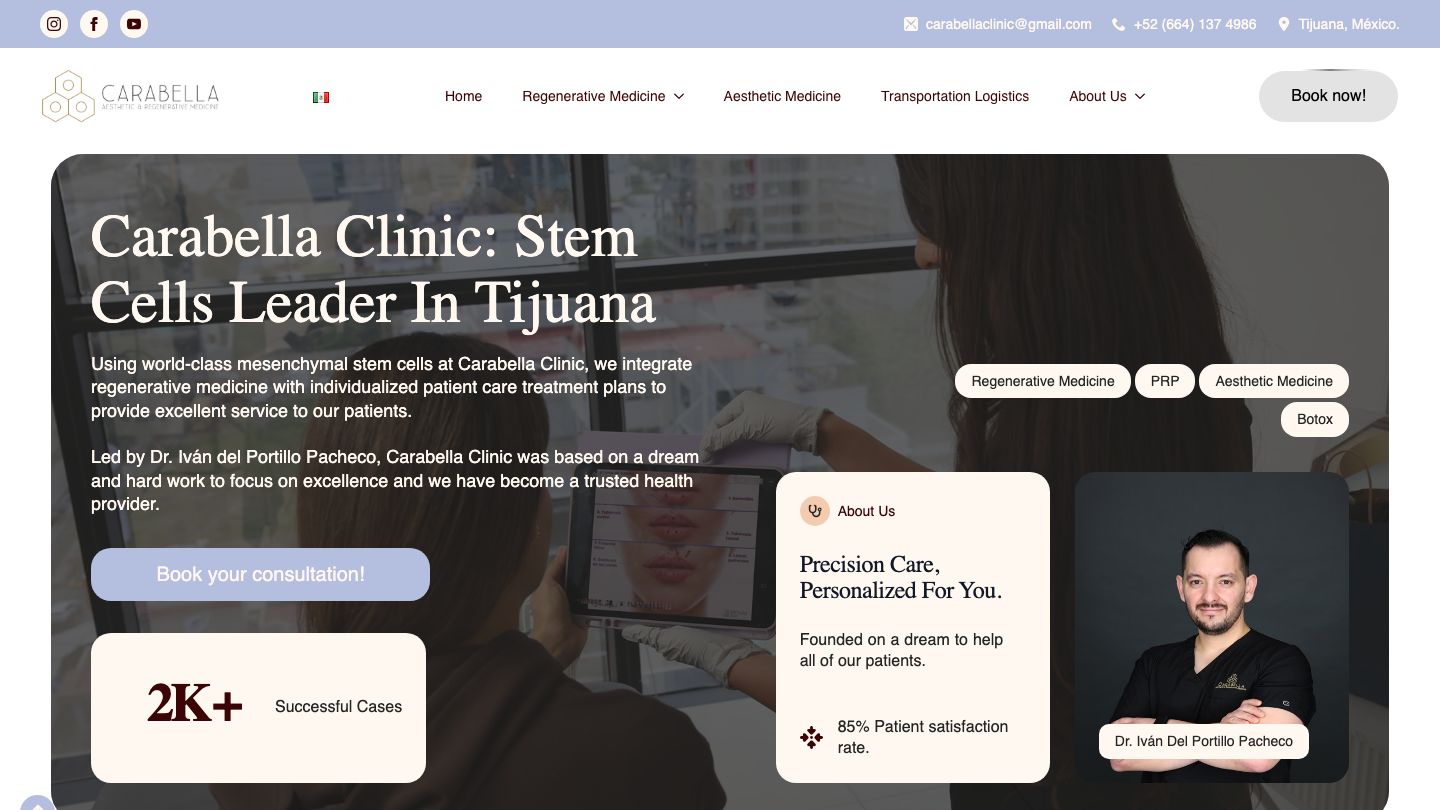 Carabella Clinic | Aesthetic & Regenerative Medicine | Tijuana