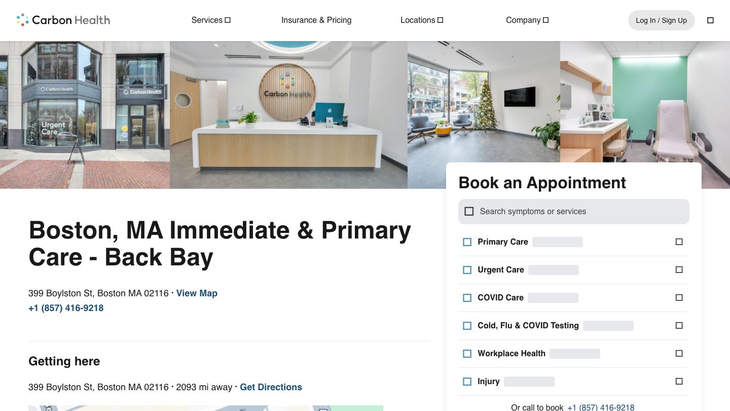 Carbon Health Immediate & Primary Care Boston - Back Bay