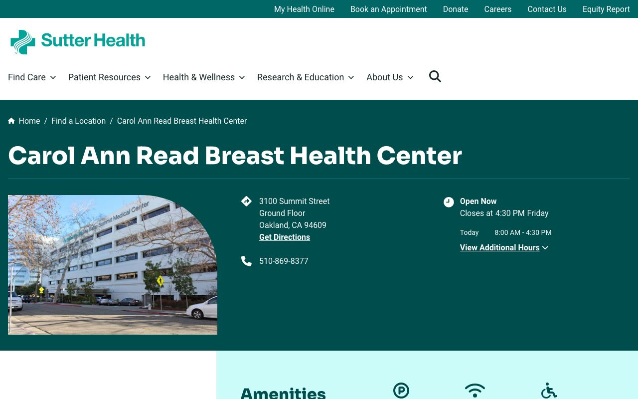 Carol Ann Read Breast Health Center