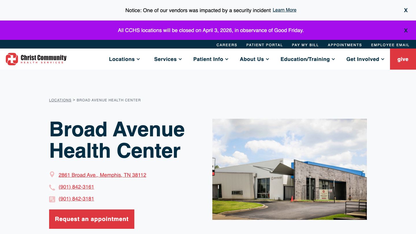 CCHS: Broad Avenue Health Center