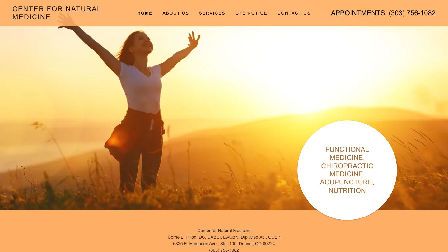 Center for Natural Medicine: Pillon Corrie DC