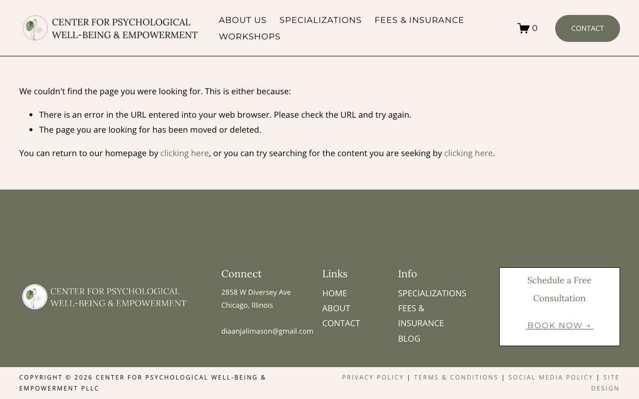 Center for Psychological Well Being and Empowerment PLLC