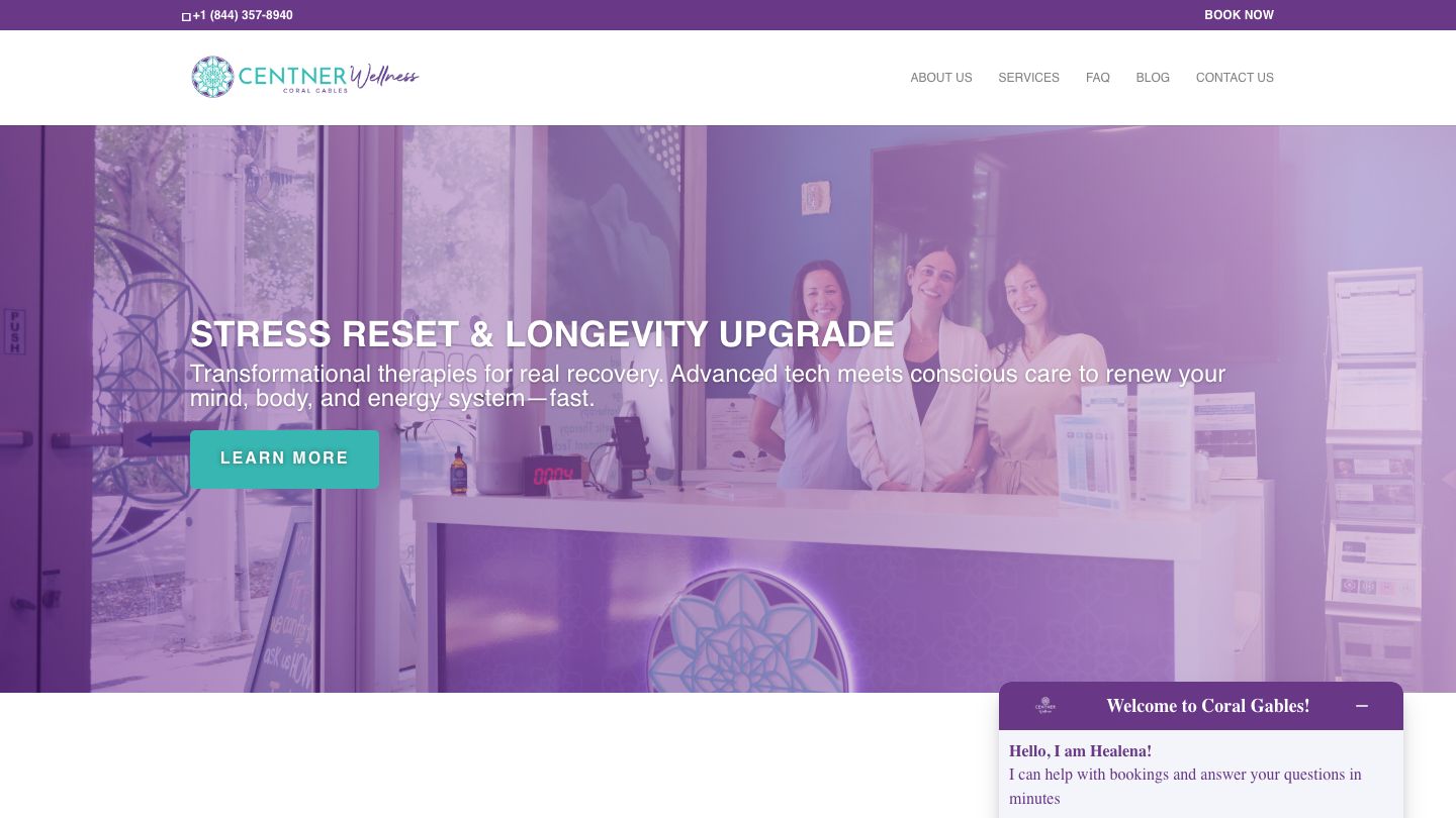 Centner Wellness Gables Mindfulness & Biohacking, Cold Plunge, Float Pods, IVs, PEMF. Insomnia & Pain Relief.