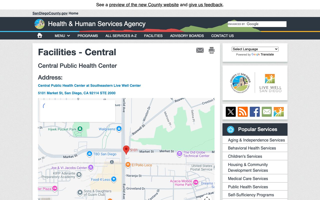 Central Region Public Health Center