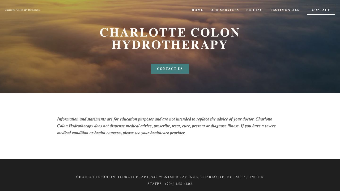Charlotte Colon Hydrotherapy