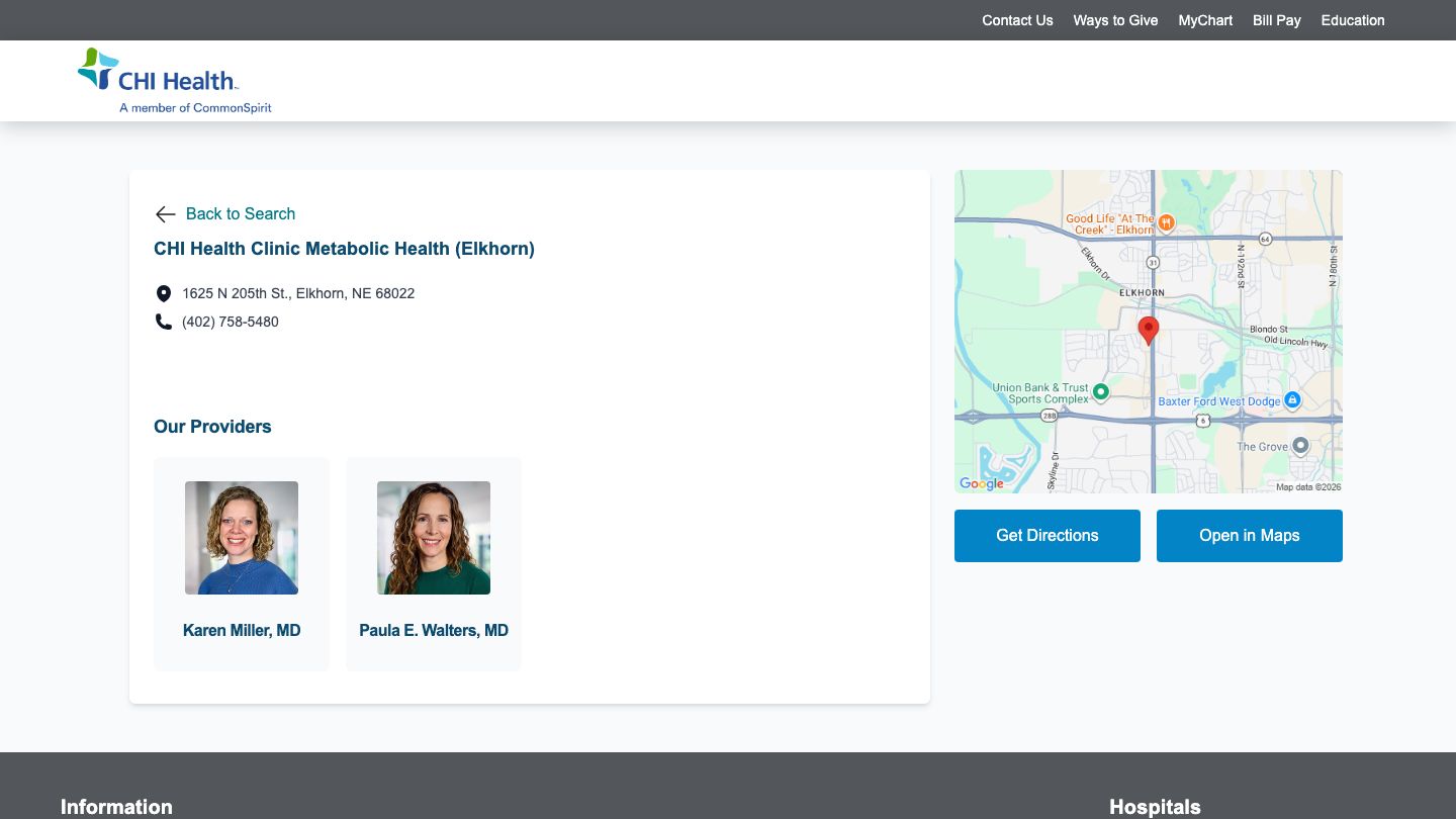 CHI Health Clinic Metabolic Health (Elkhorn)