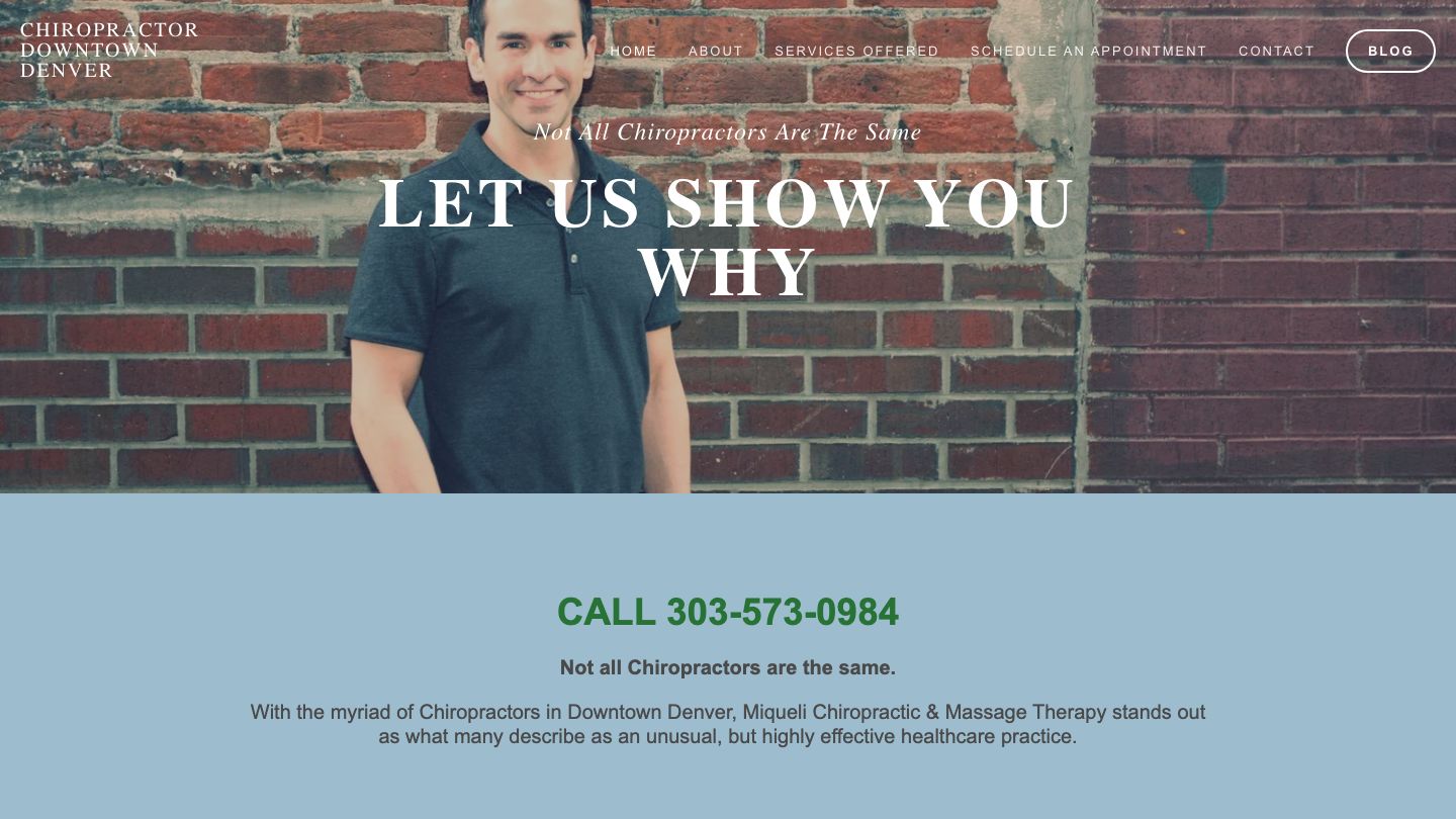 Chiropractor Downtown Denver