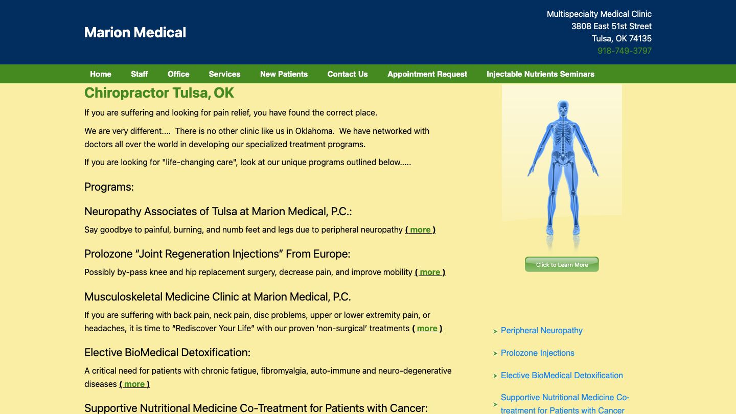 Chiropractor - Marion Medical