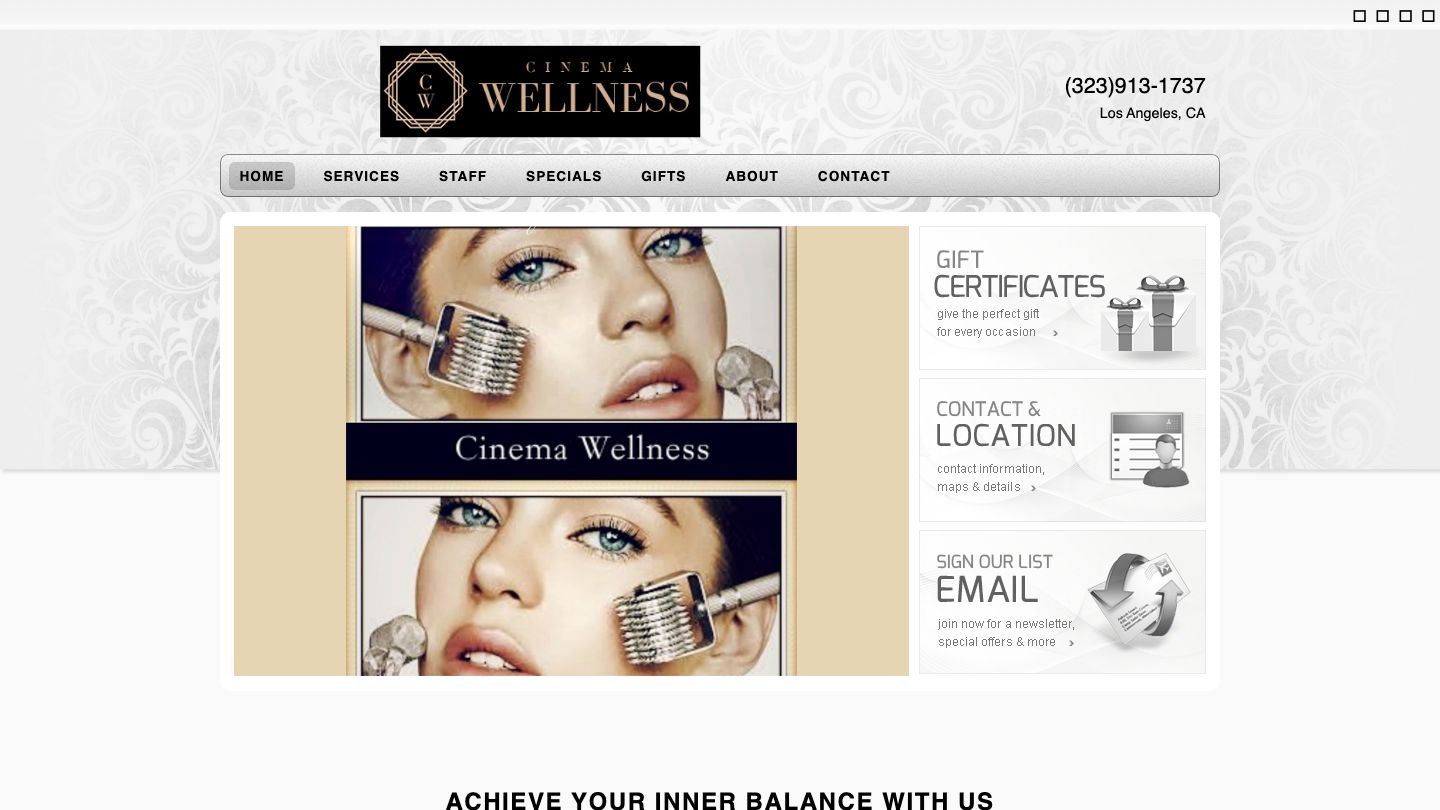 Cinema Wellness Lymphatic Drainage MLD - Therapeutic Massages - Aesthetic Facials