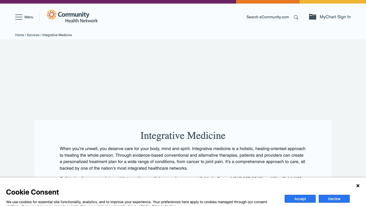 Community Physician Network, Integrative Medicine Care - Carmel