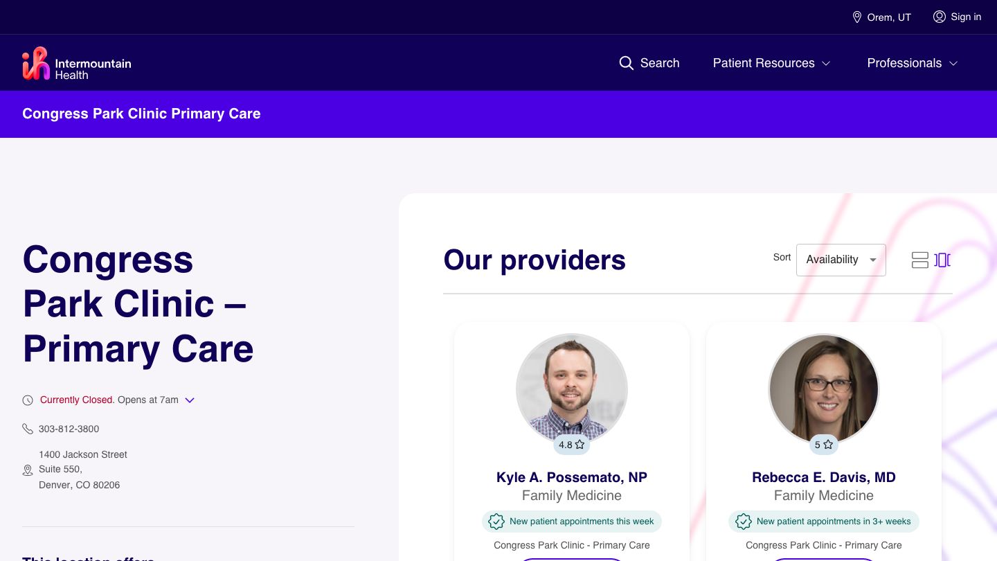 Congress Park Clinic – Primary Care