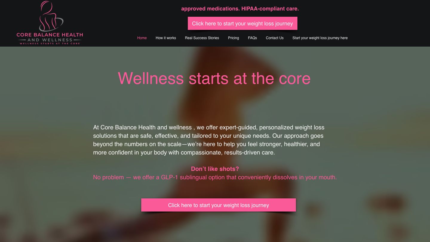 Core Balance Health and Wellness