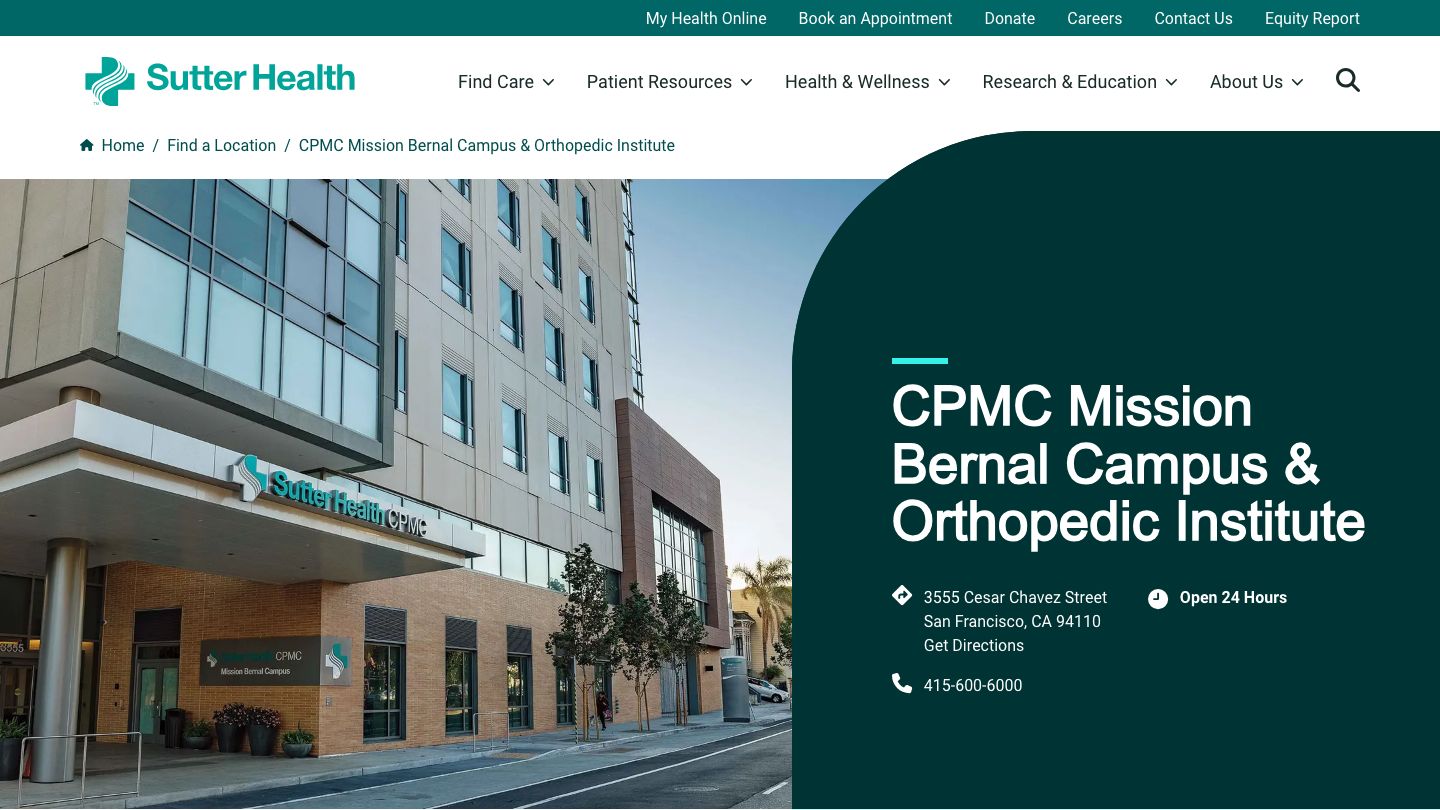 CPMC Mission Bernal Campus & Orthopedic Institute