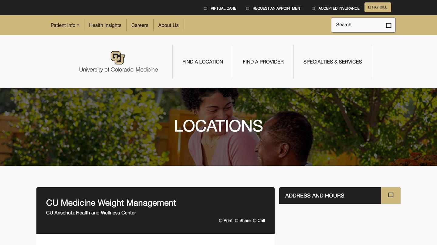 CU Medicine Weight Management - CU Anschutz Health and Wellness Center