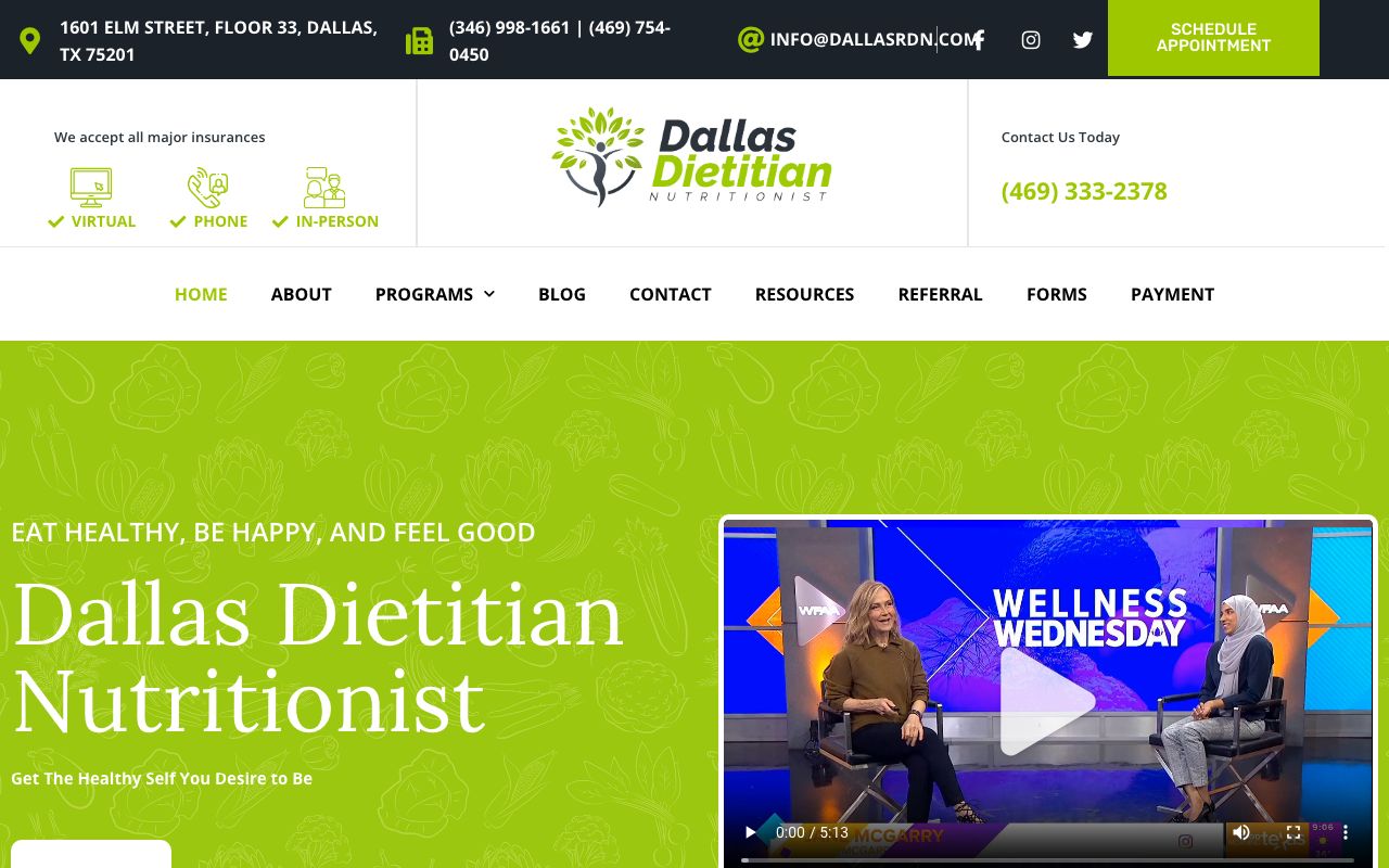 Dallas Dietitian Nutritionist