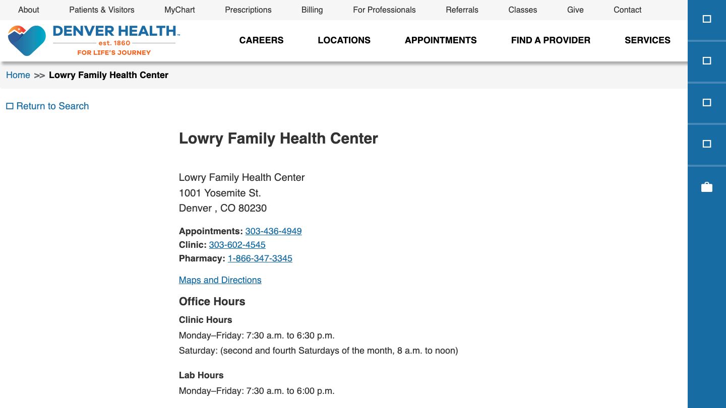 Denver Health: Lowry Family Health Center