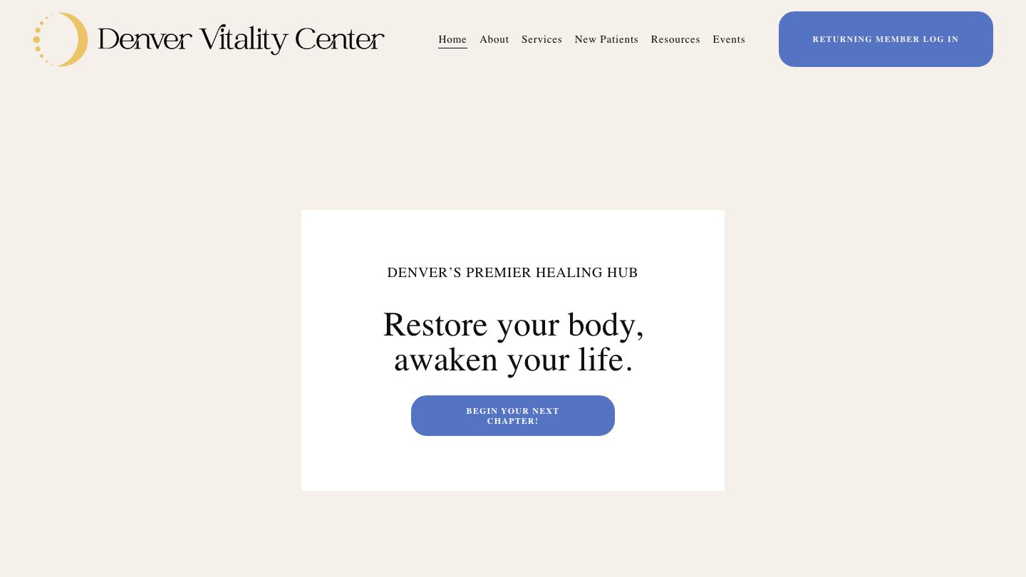 Denver Vitality Center: Mark Armbruster, DC